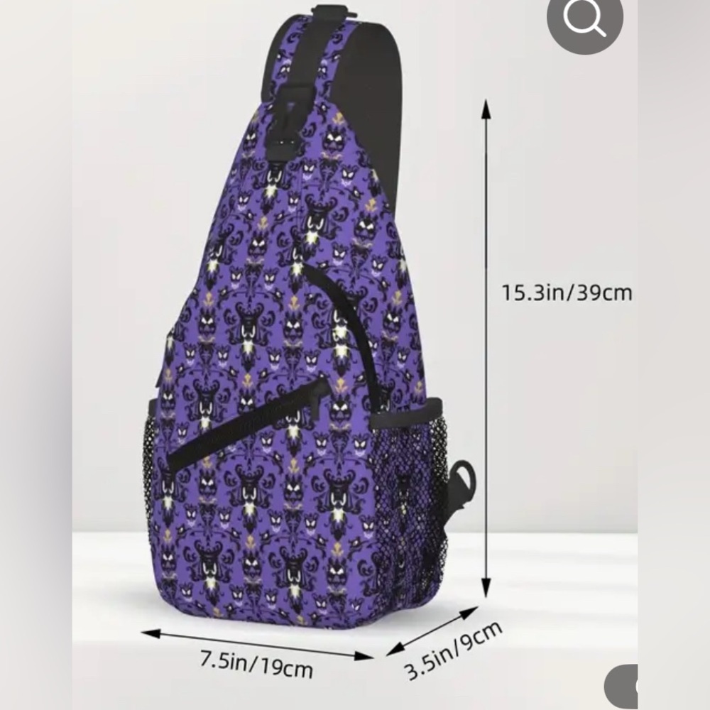 Disney haunted mansion All Over Print Face Slingbag​ - Picture 5 of 5